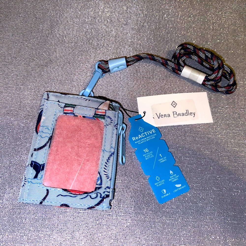 NWT Vera Bradley lanyard card case